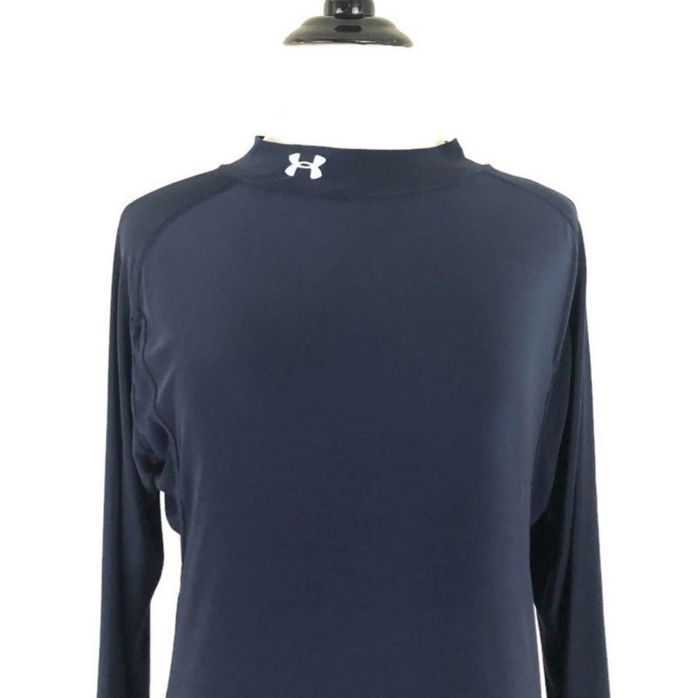 Under Armour Men's S Small T-Shirt Base Layer Mock Collar Underarm Ventilation - Picture 2 of 6